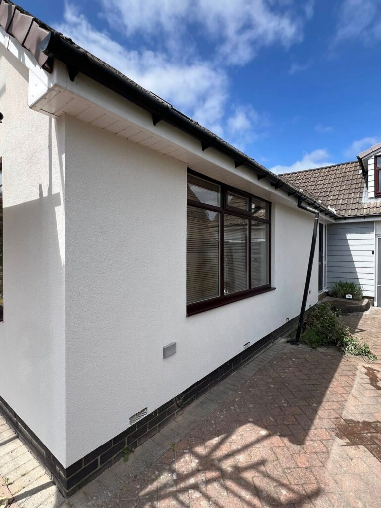 Rendered house increasing property value in Hull