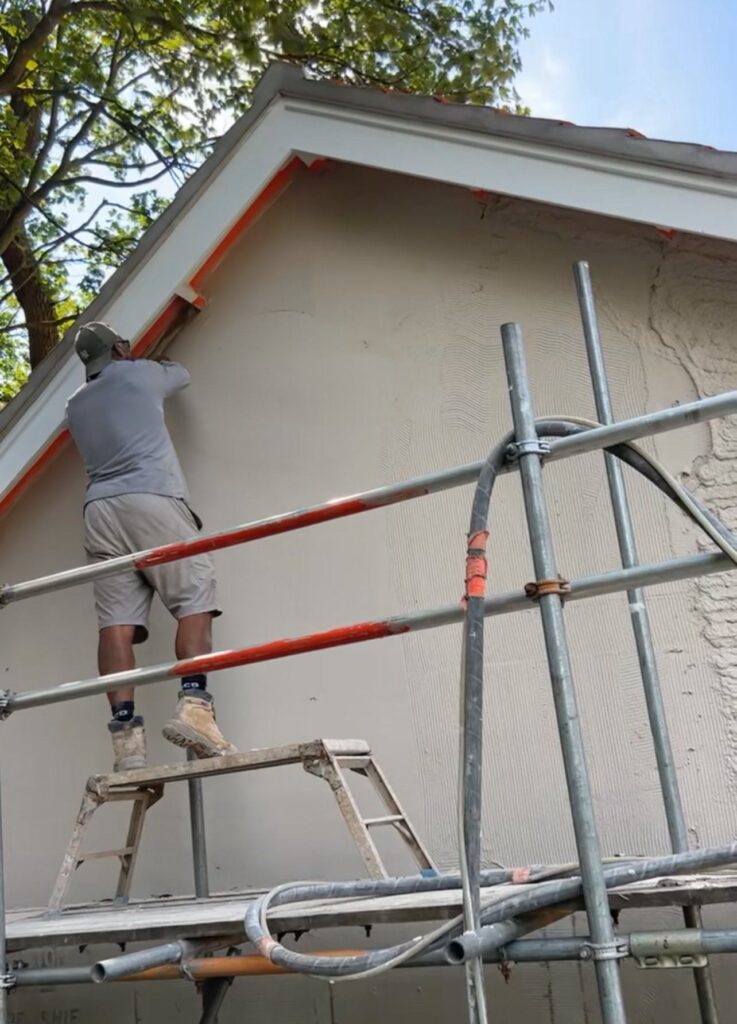 external rendering Hull with silicone finish